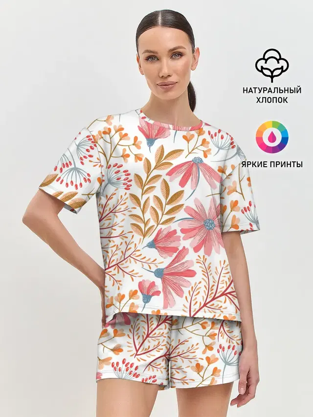 Женская пижама с шортами