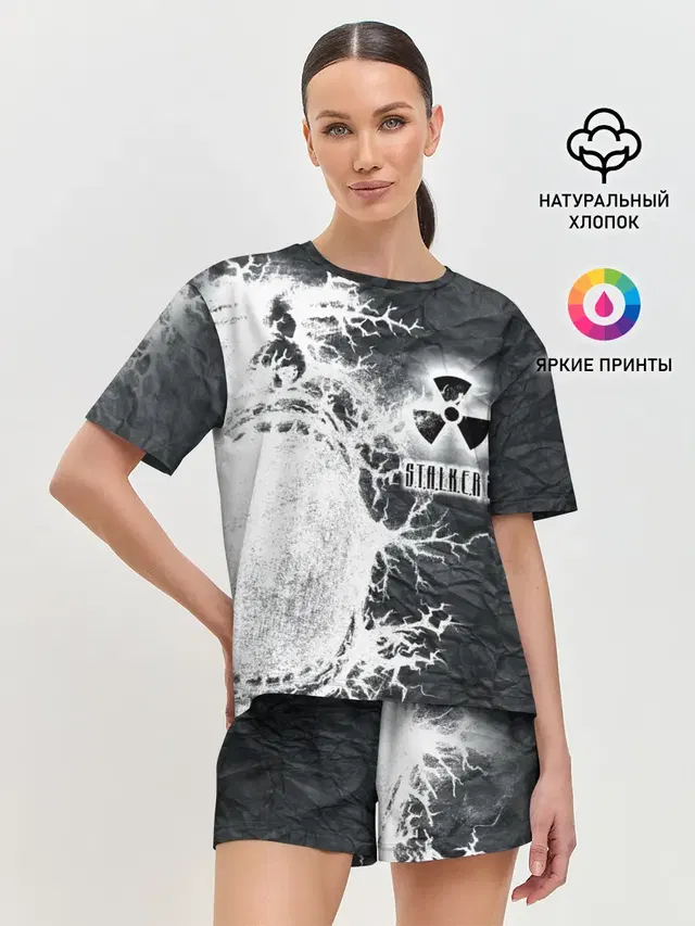 Женская пижама с шортами