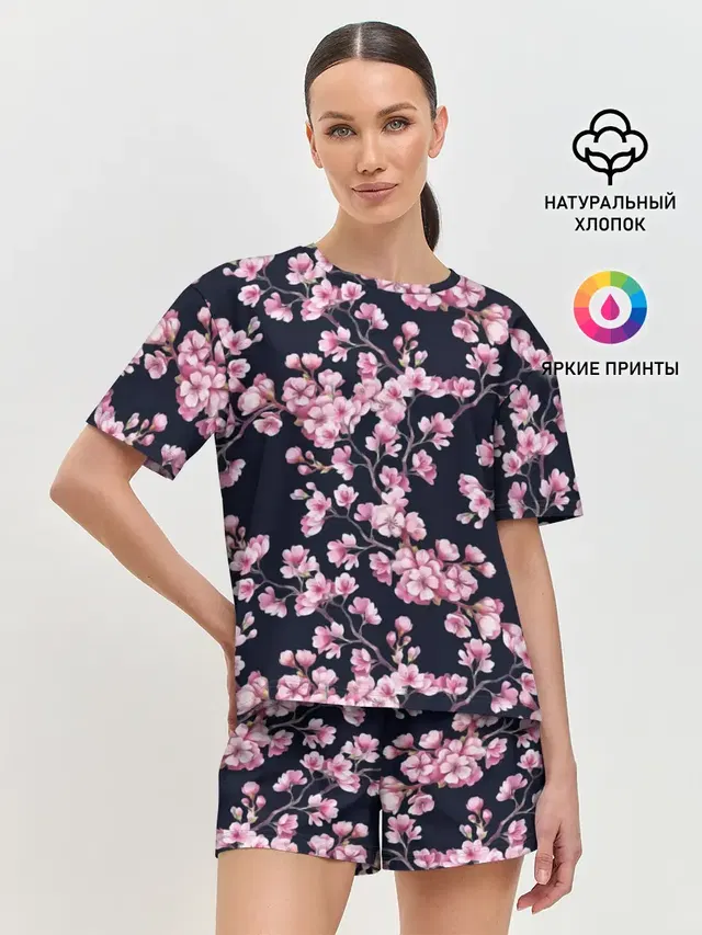 Женская пижама с шортами