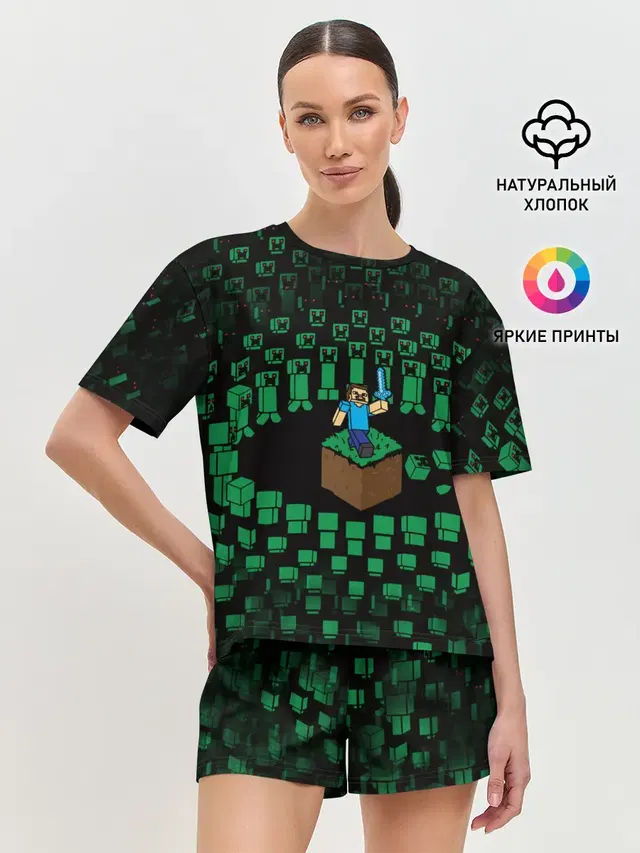 Женская пижама с шортами