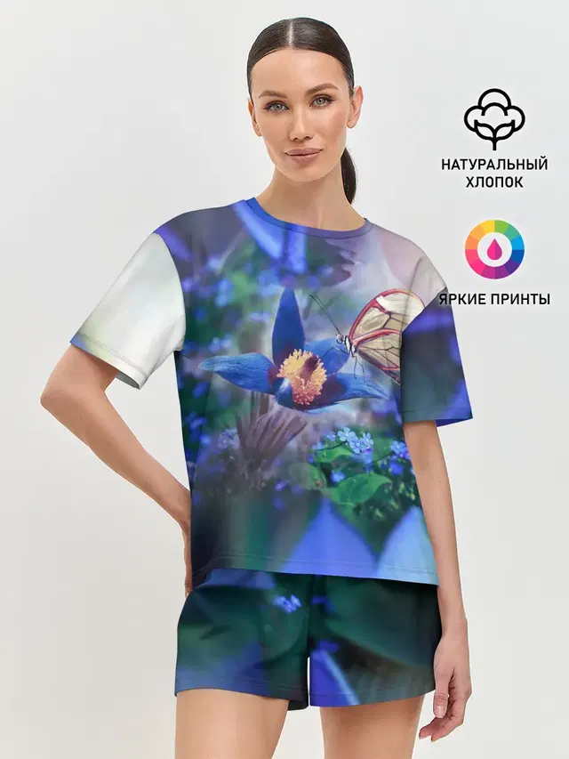 Женская пижама с шортами