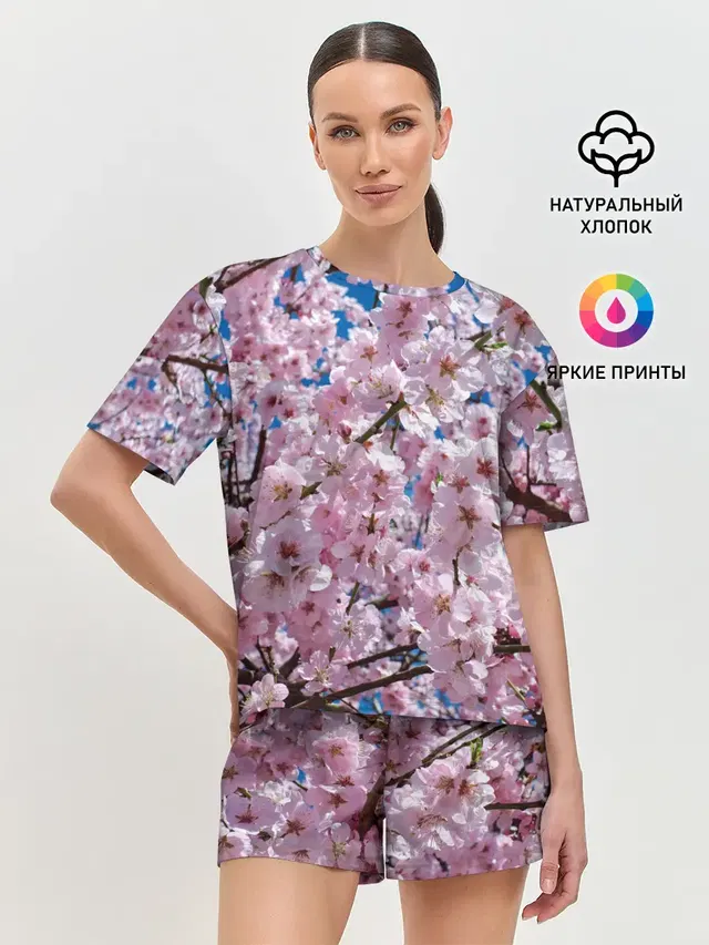 Женская пижама с шортами