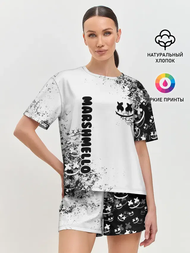 Женская пижама с шортами