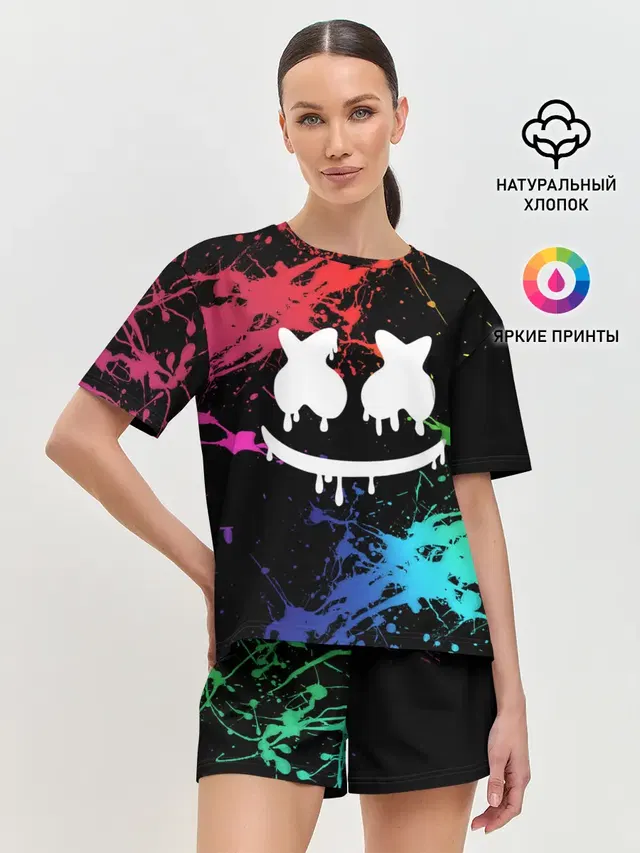 Женская пижама с шортами