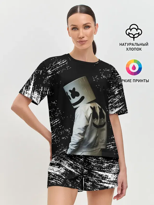 Женская пижама с шортами