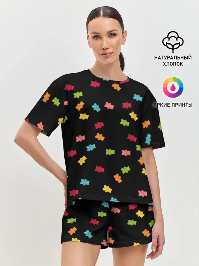 Женская пижама с шортами