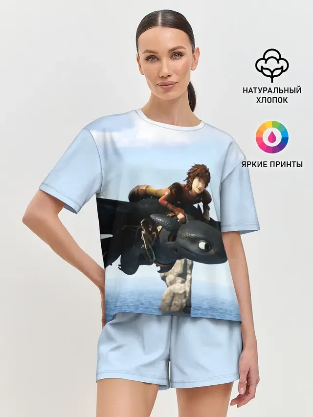 Женская пижама с шортами