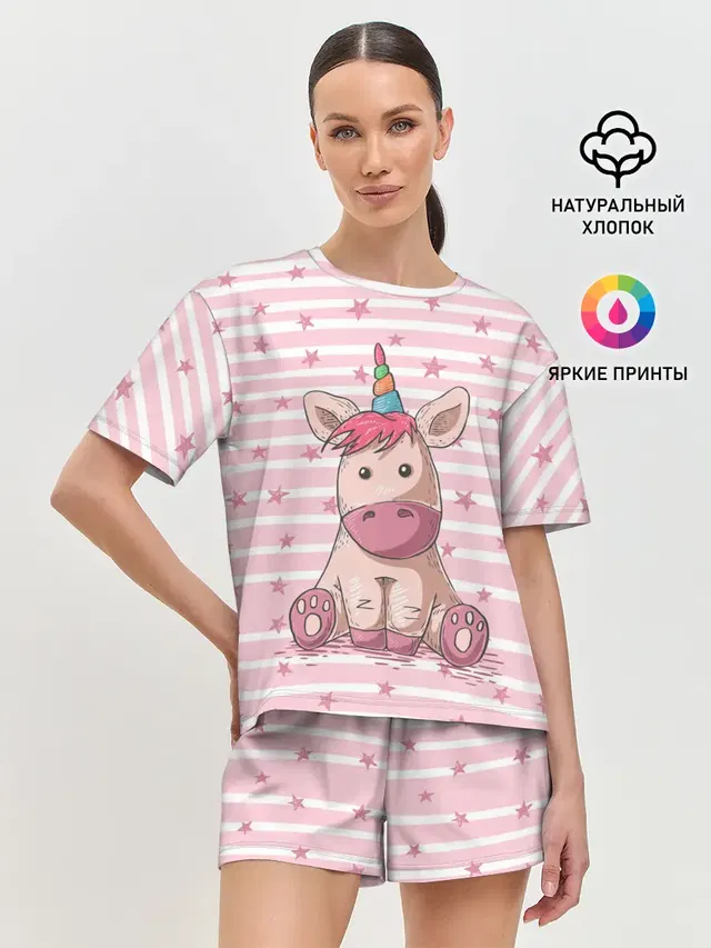 Женская пижама с шортами