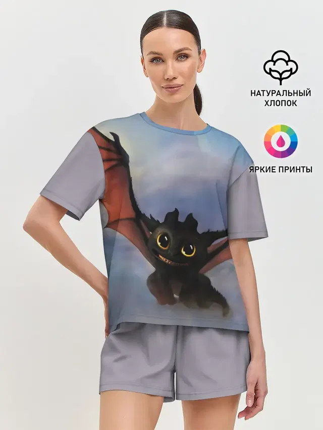 Женская пижама с шортами