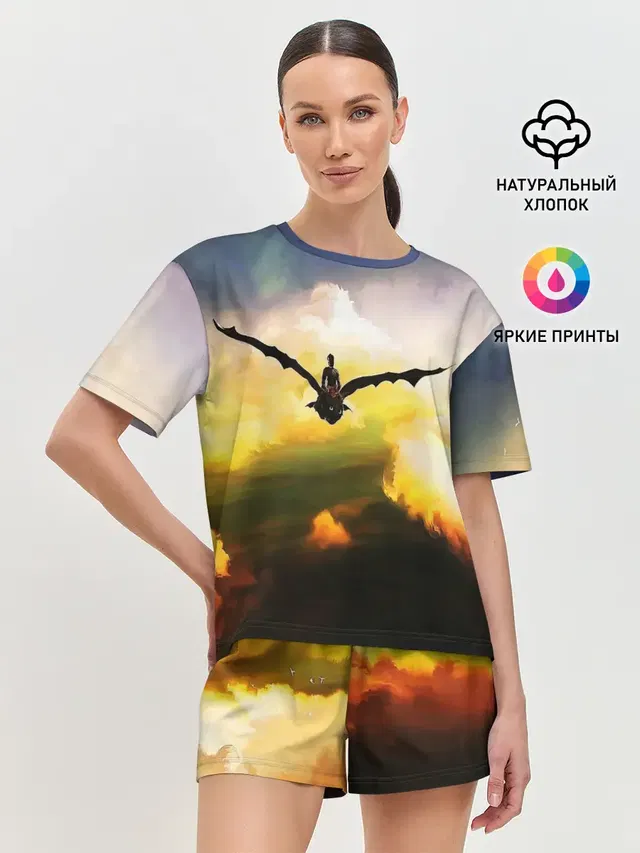 Женская пижама с шортами