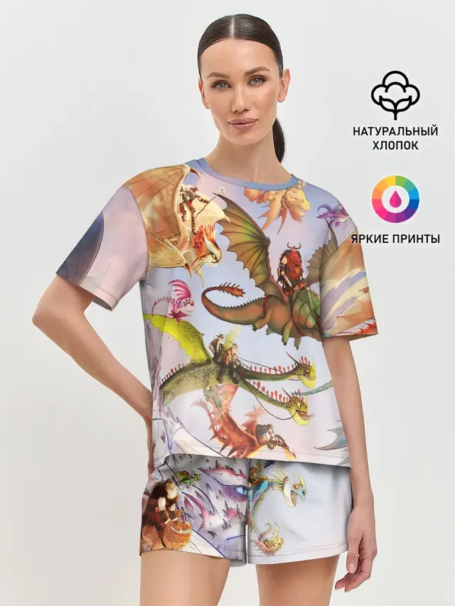 Женская пижама с шортами