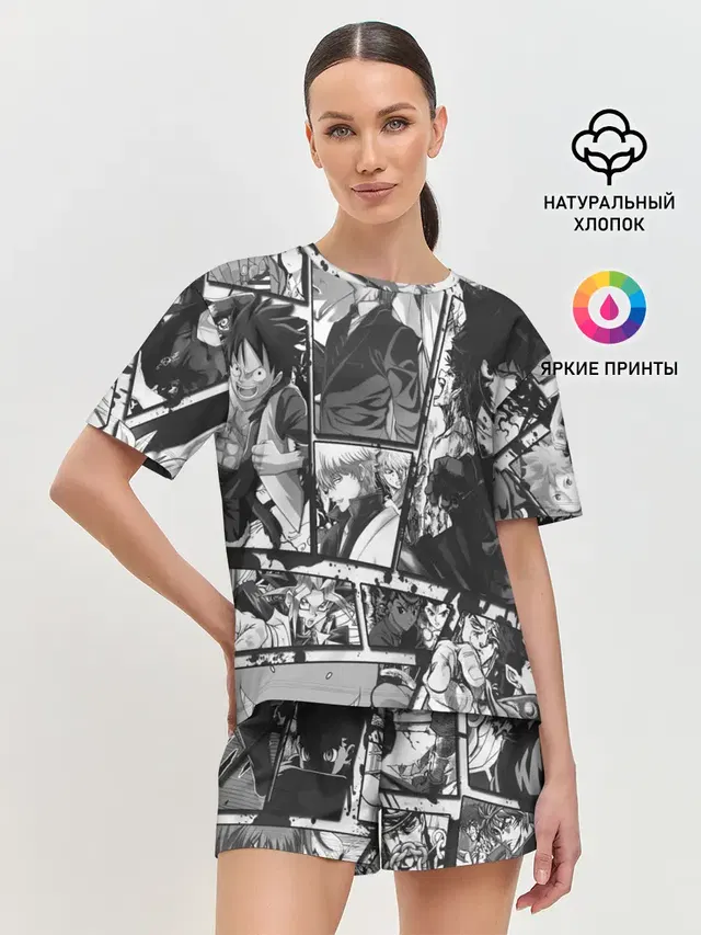 Женская пижама с шортами