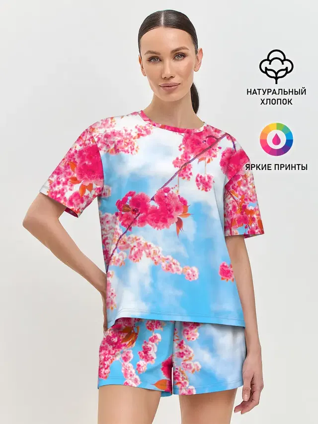 Женская пижама с шортами