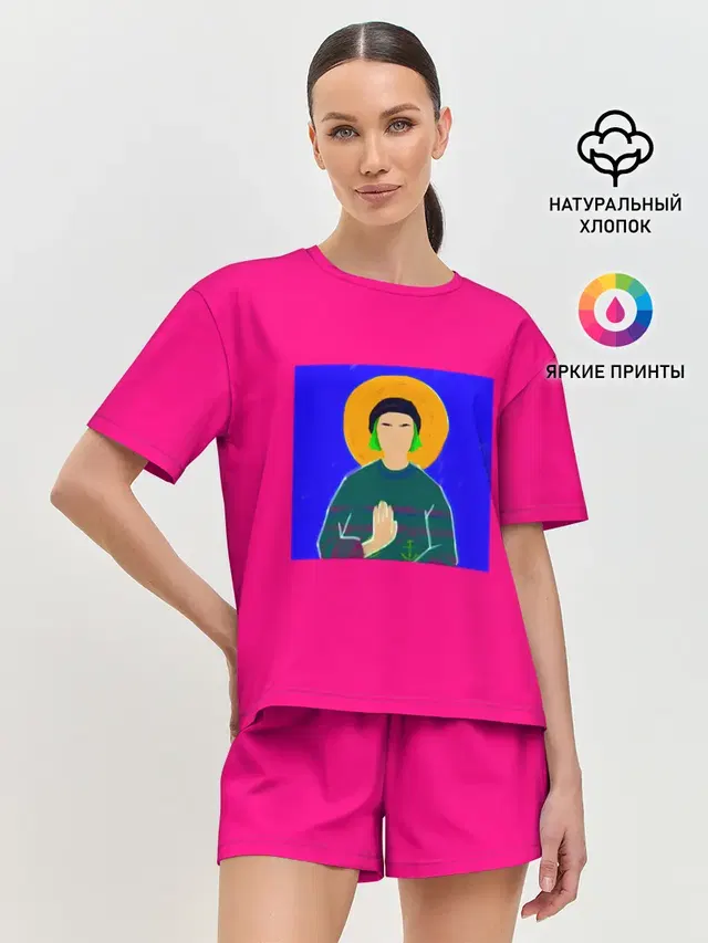 Женская пижама с шортами