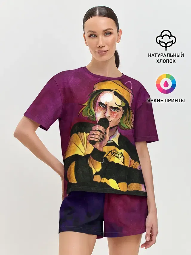 Женская пижама с шортами