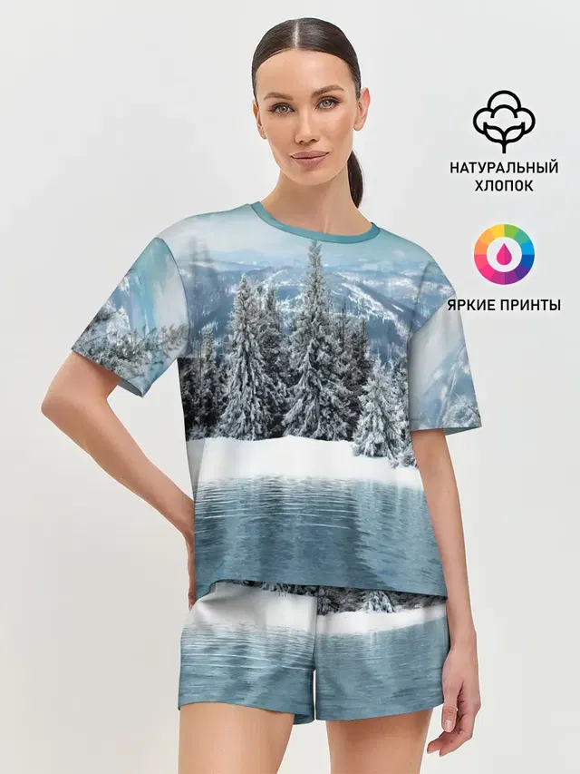 Женская пижама с шортами