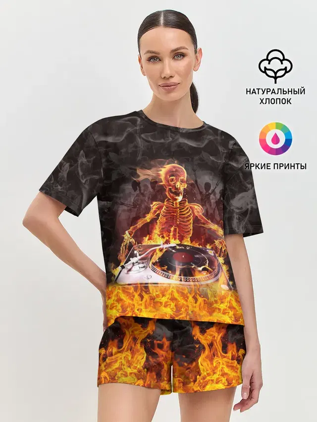 Женская пижама с шортами