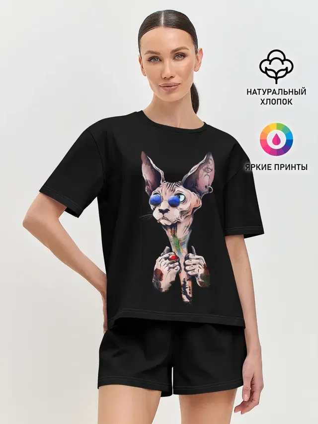 Женская пижама с шортами