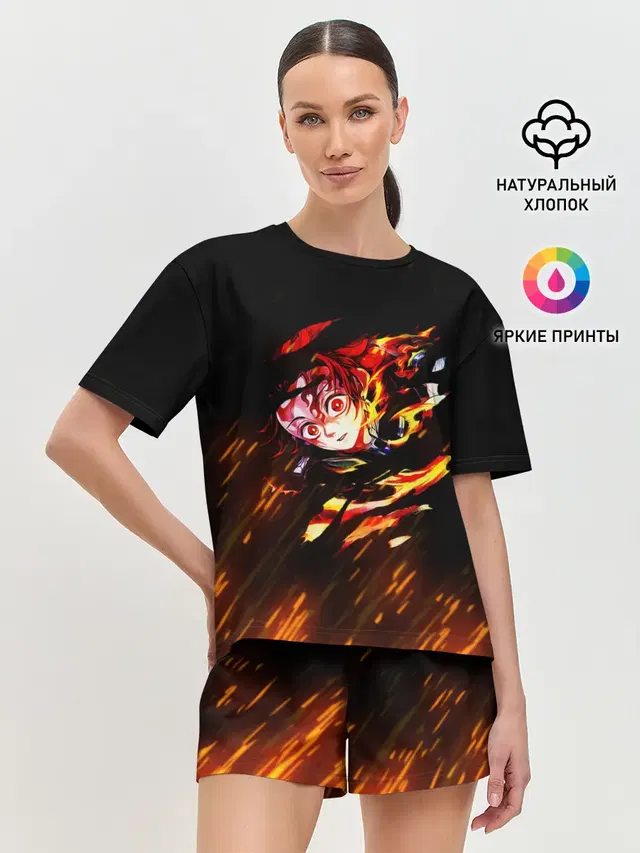 Женская пижама с шортами