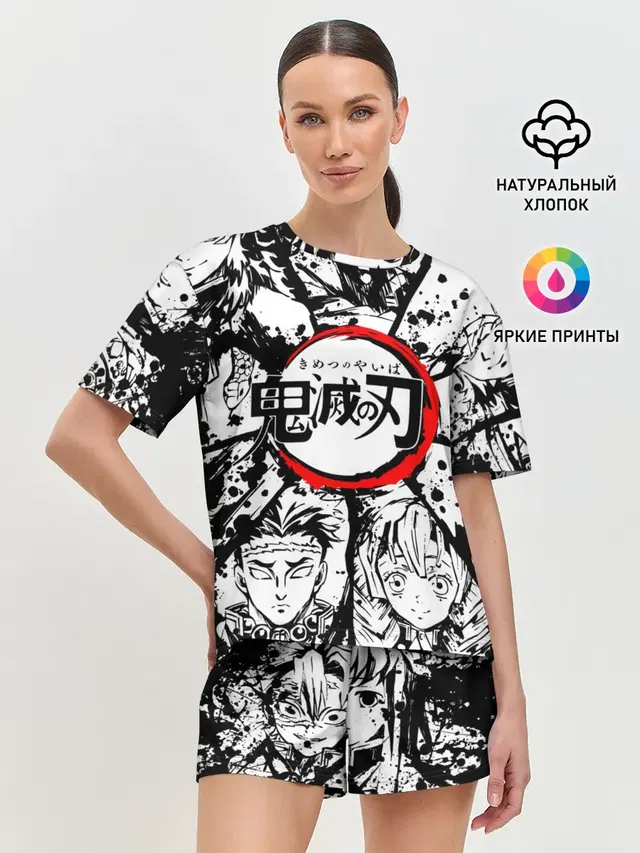 Женская пижама с шортами