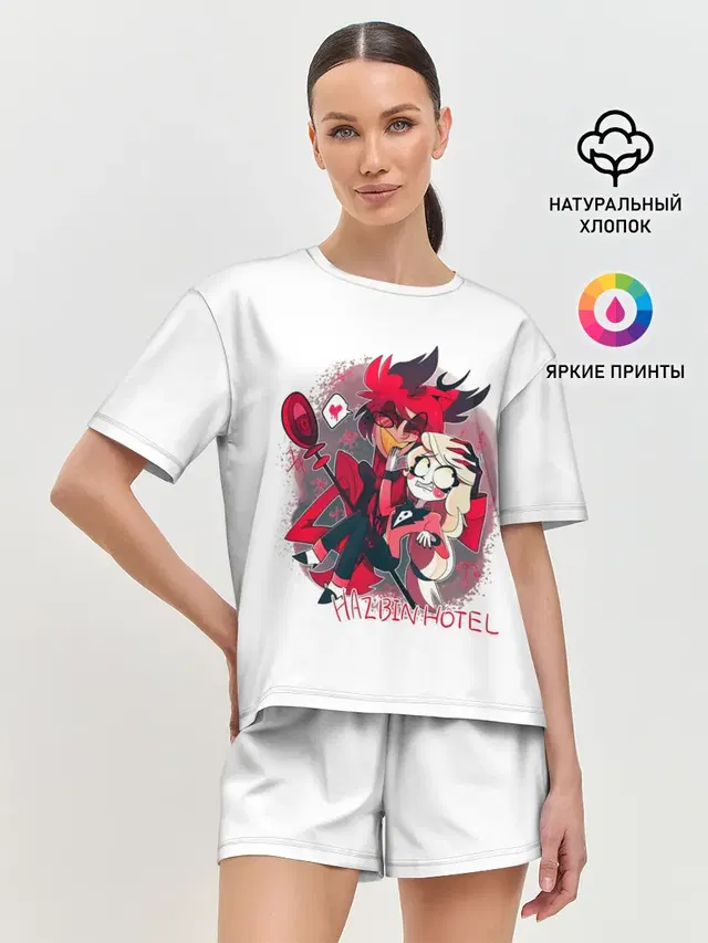 Женская пижама с шортами
