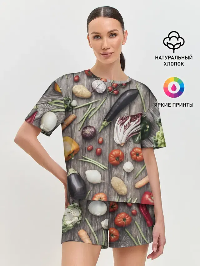 Женская пижама с шортами
