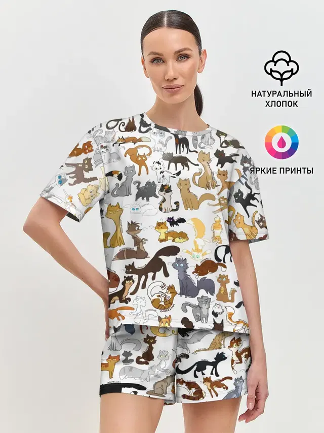 Женская пижама с шортами