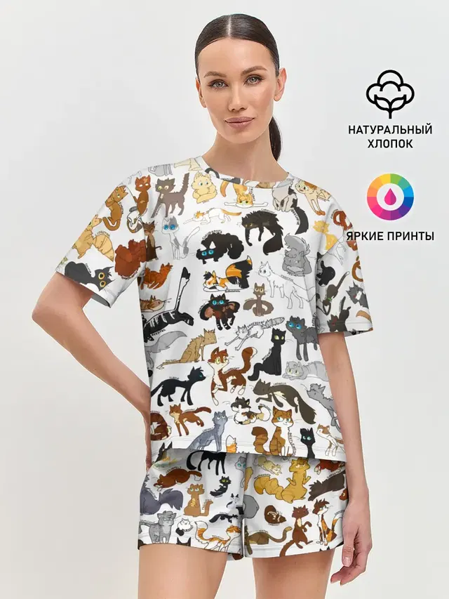 Женская пижама с шортами