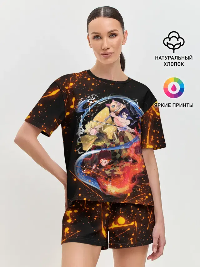 Женская пижама с шортами