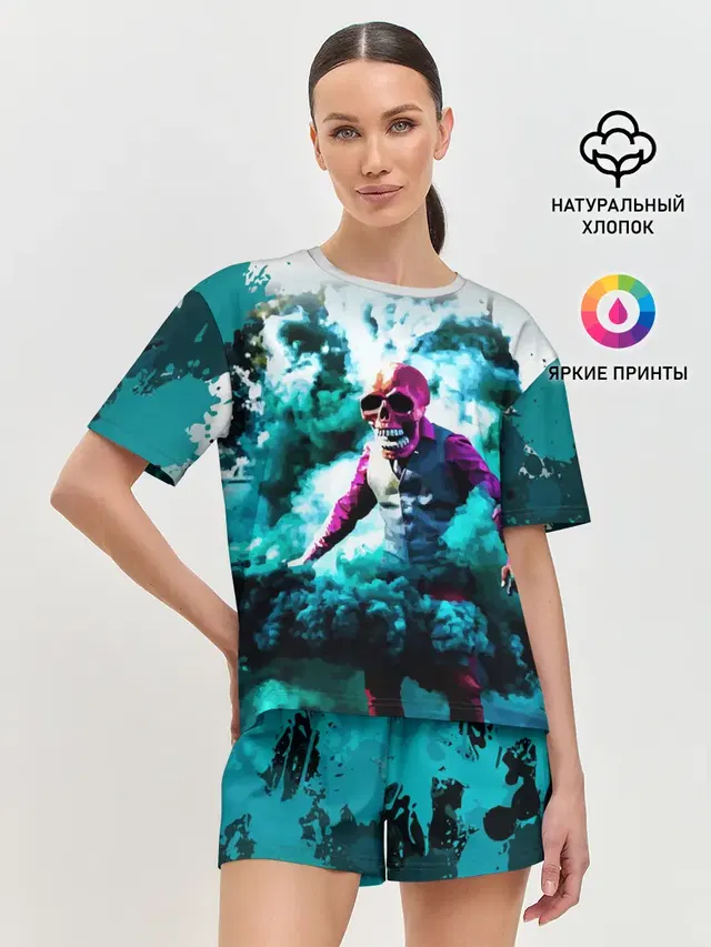 Женская пижама с шортами