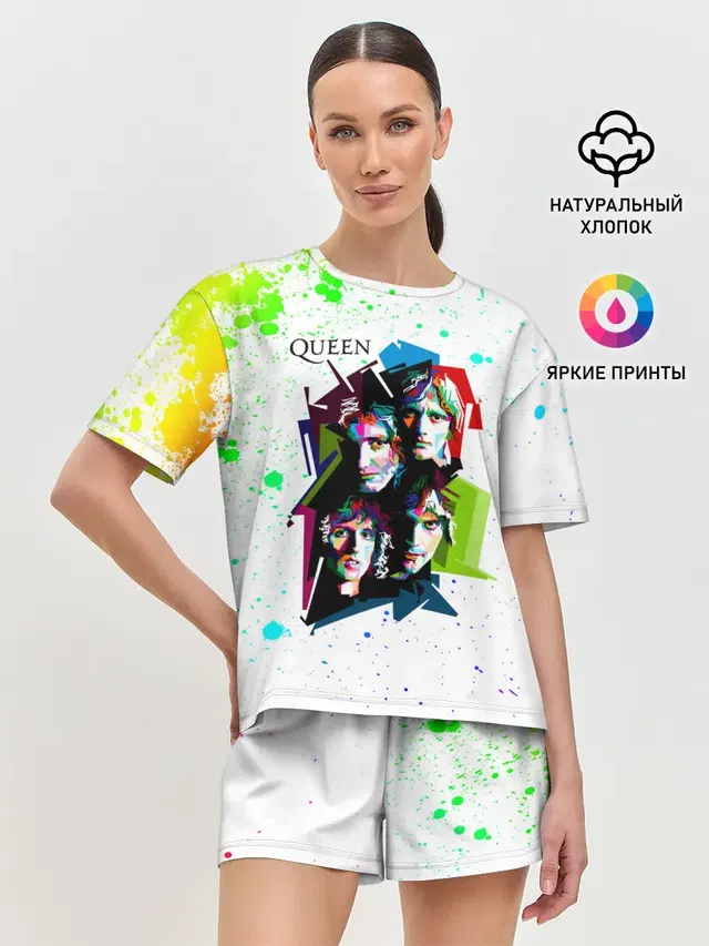 Женская пижама с шортами