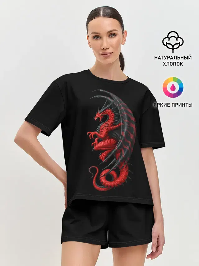 Женская пижама с шортами