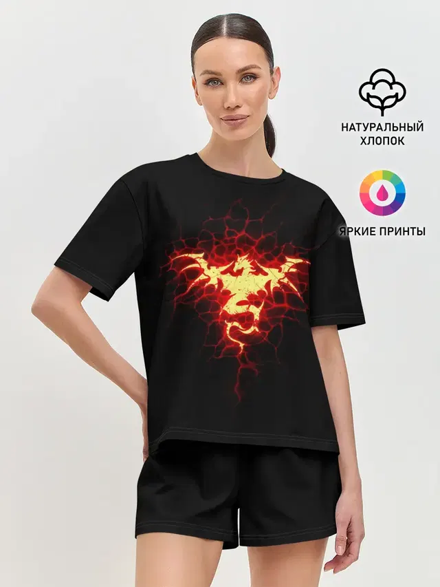 Женская пижама с шортами