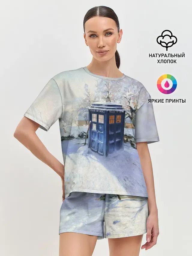 Женская пижама с шортами