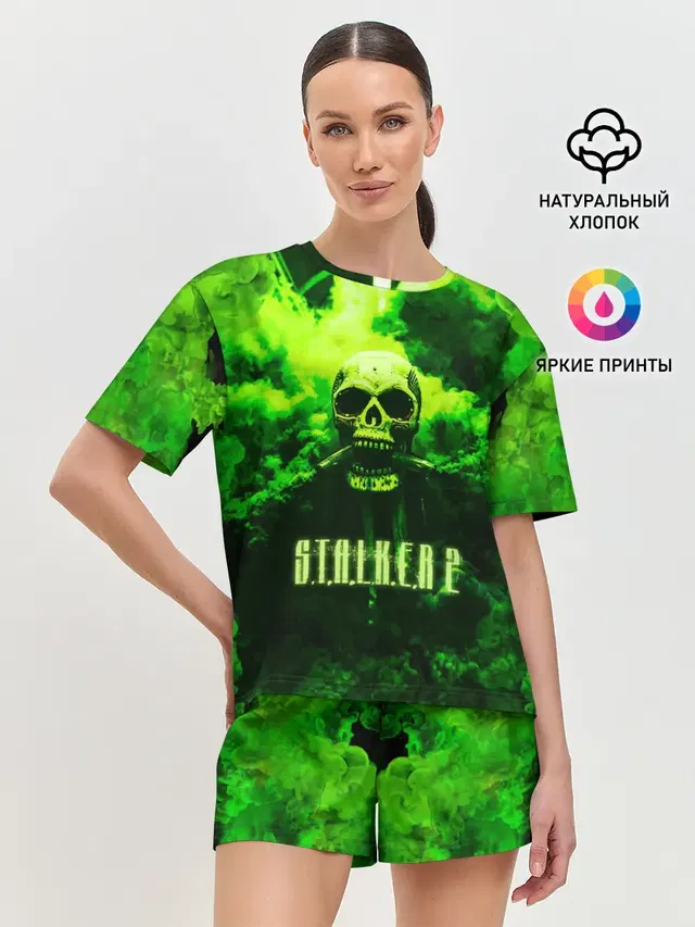 Женская пижама с шортами