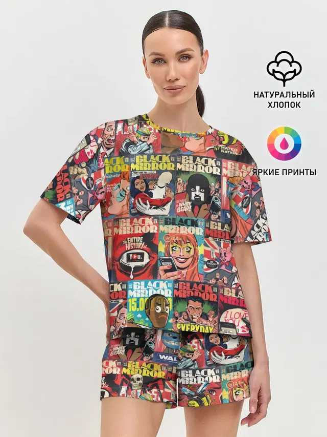 Женская пижама с шортами