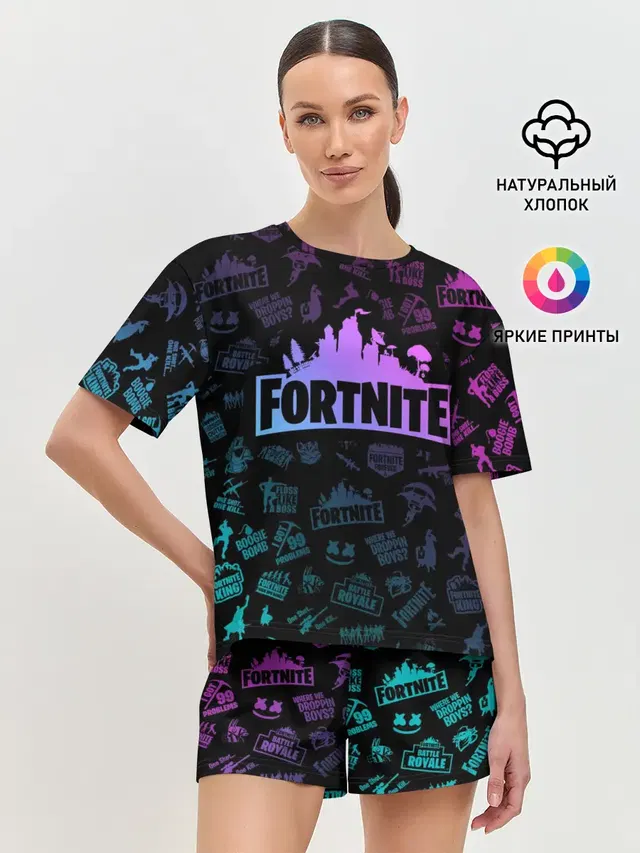 Женская пижама с шортами