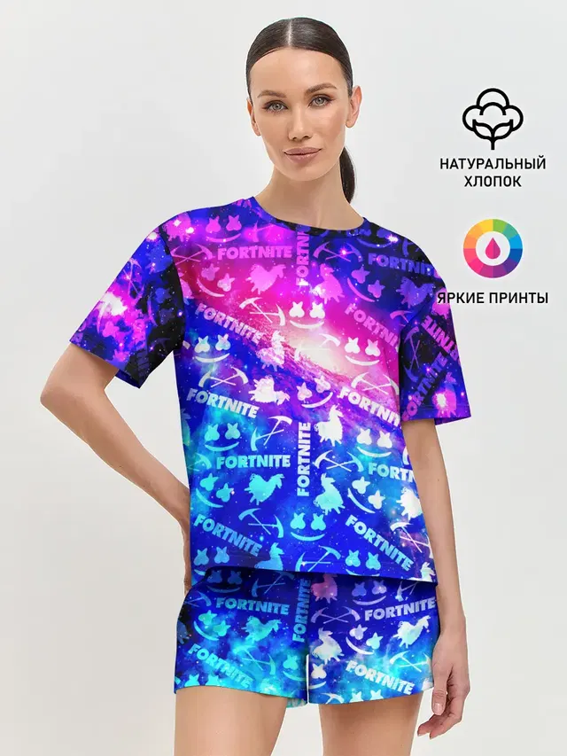 Женская пижама с шортами