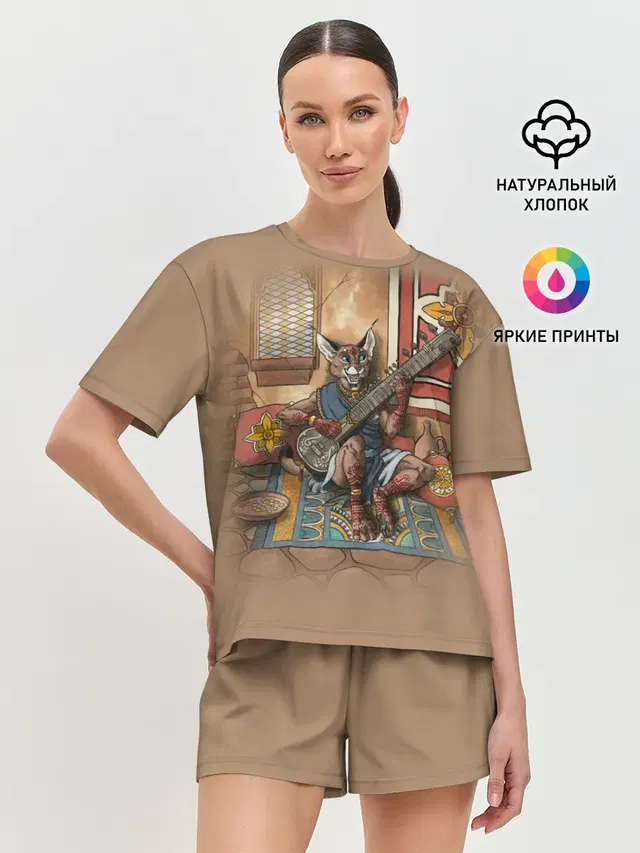 Женская пижама с шортами