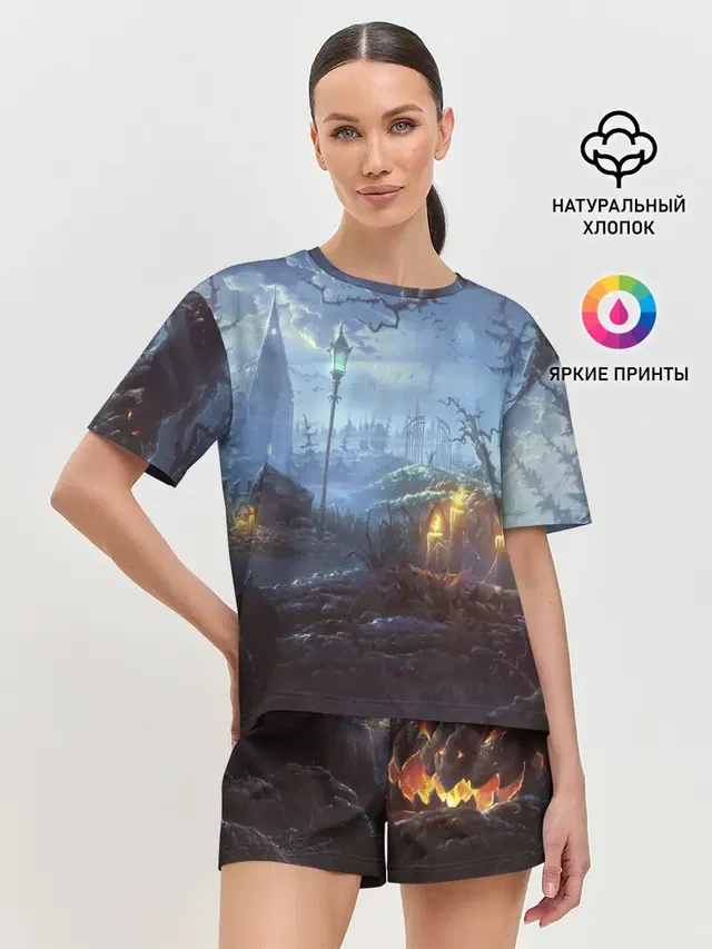 Женская пижама с шортами