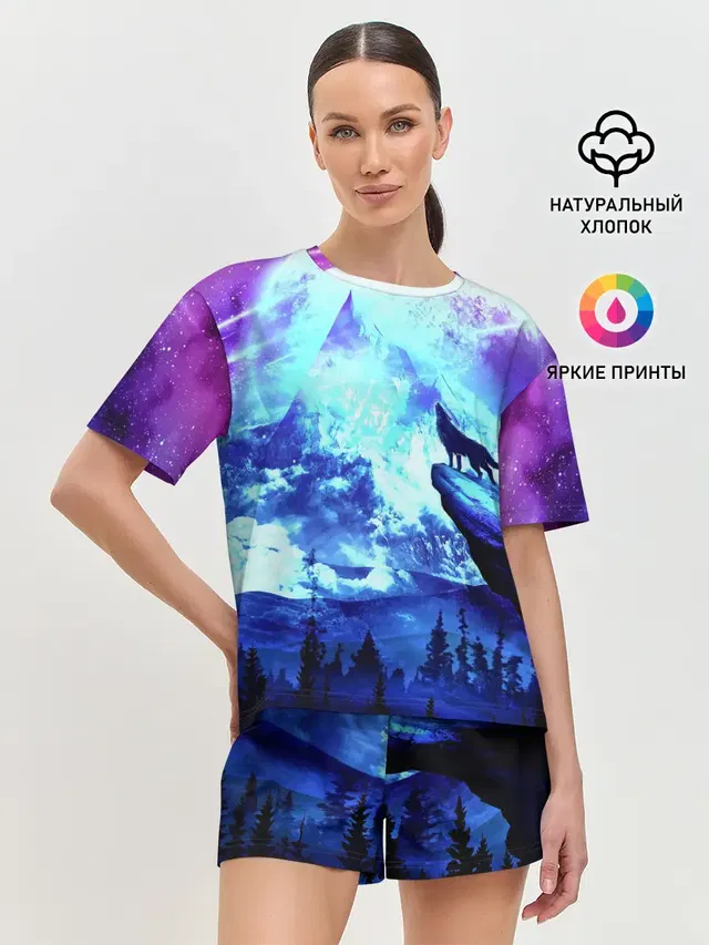 Женская пижама с шортами