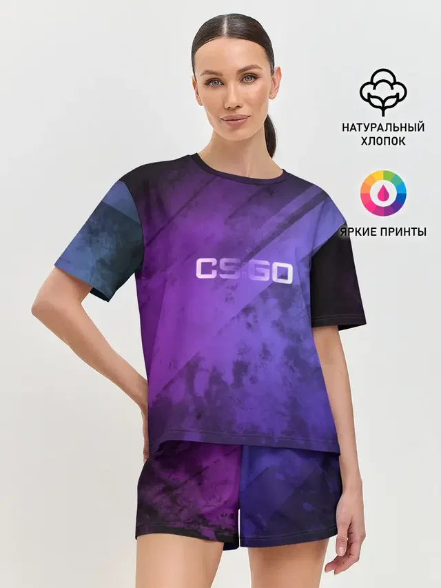 Женская пижама с шортами