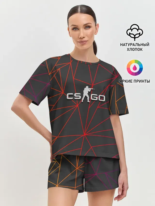 Женская пижама с шортами