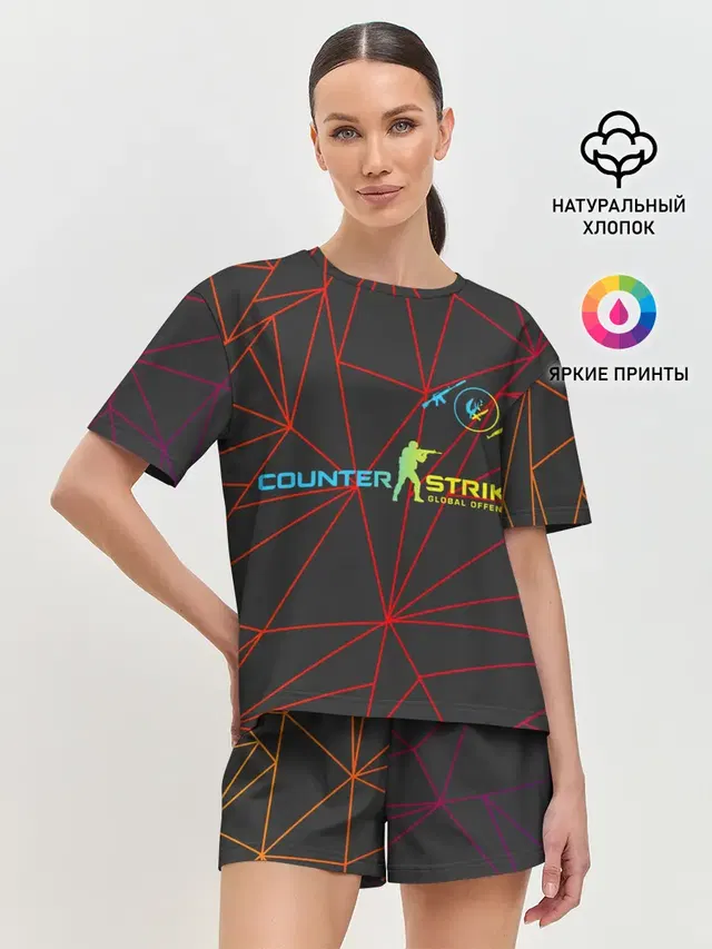 Женская пижама с шортами