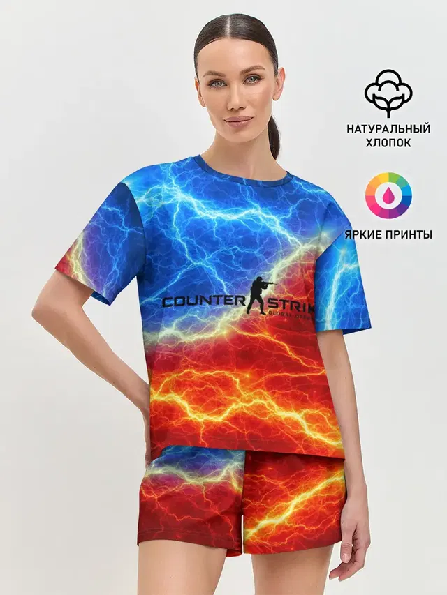Женская пижама с шортами