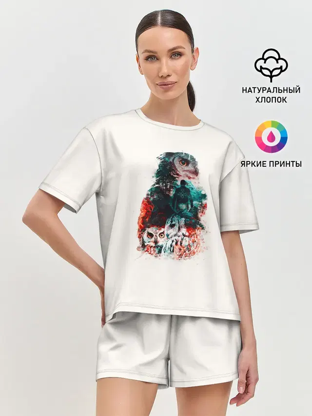 Женская пижама с шортами