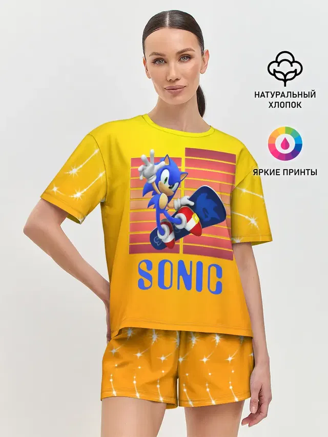 Женская пижама с шортами