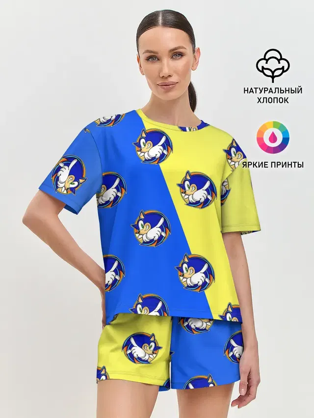 Женская пижама с шортами