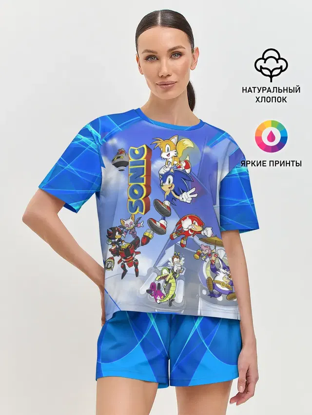Женская пижама с шортами