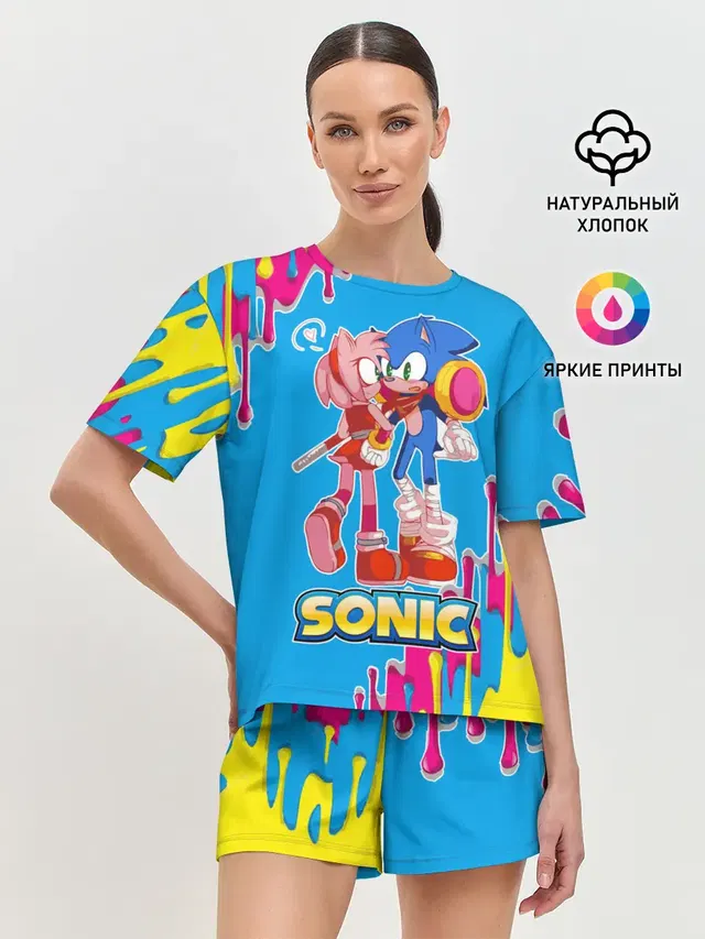 Женская пижама с шортами